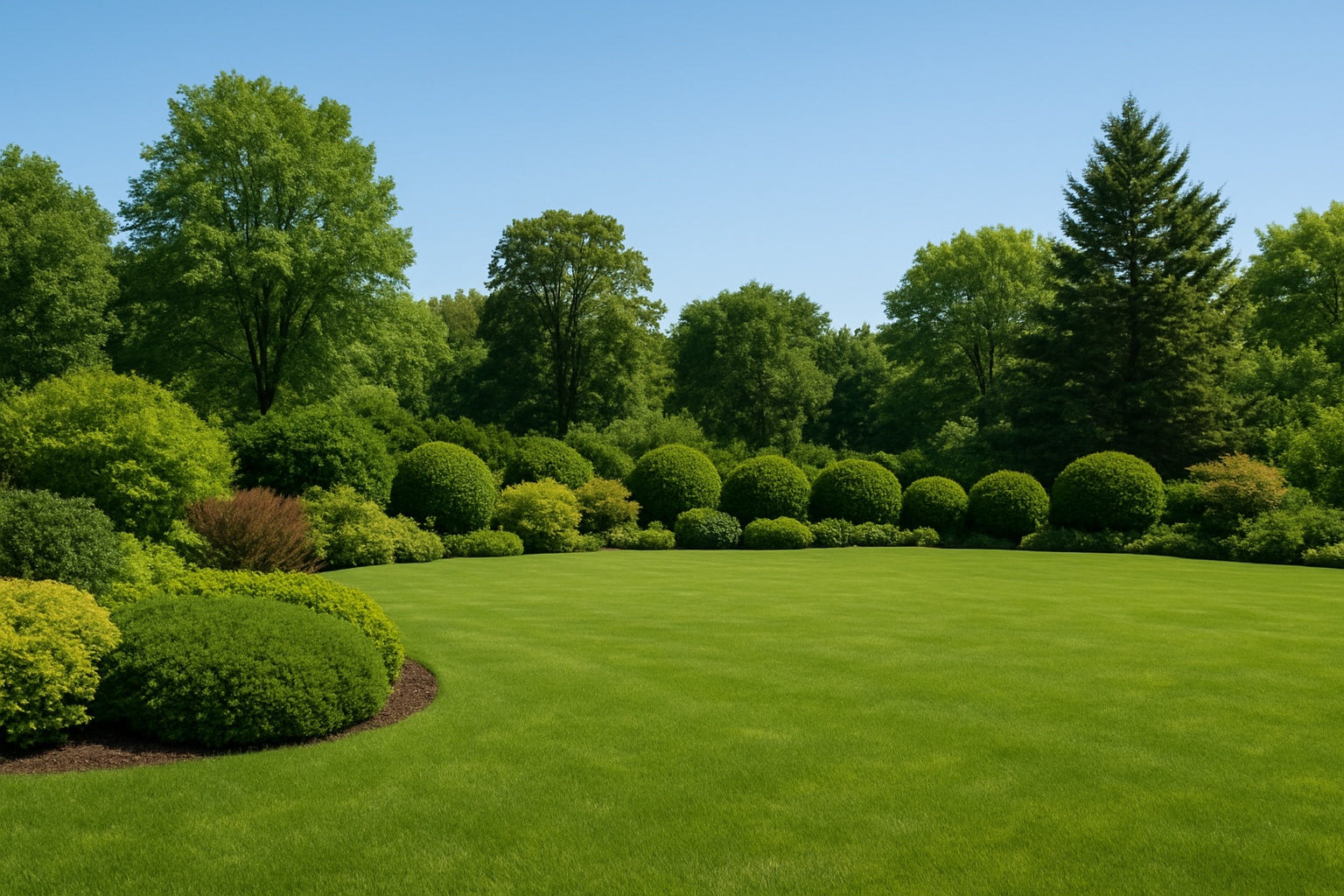Jardín profesional mantenido